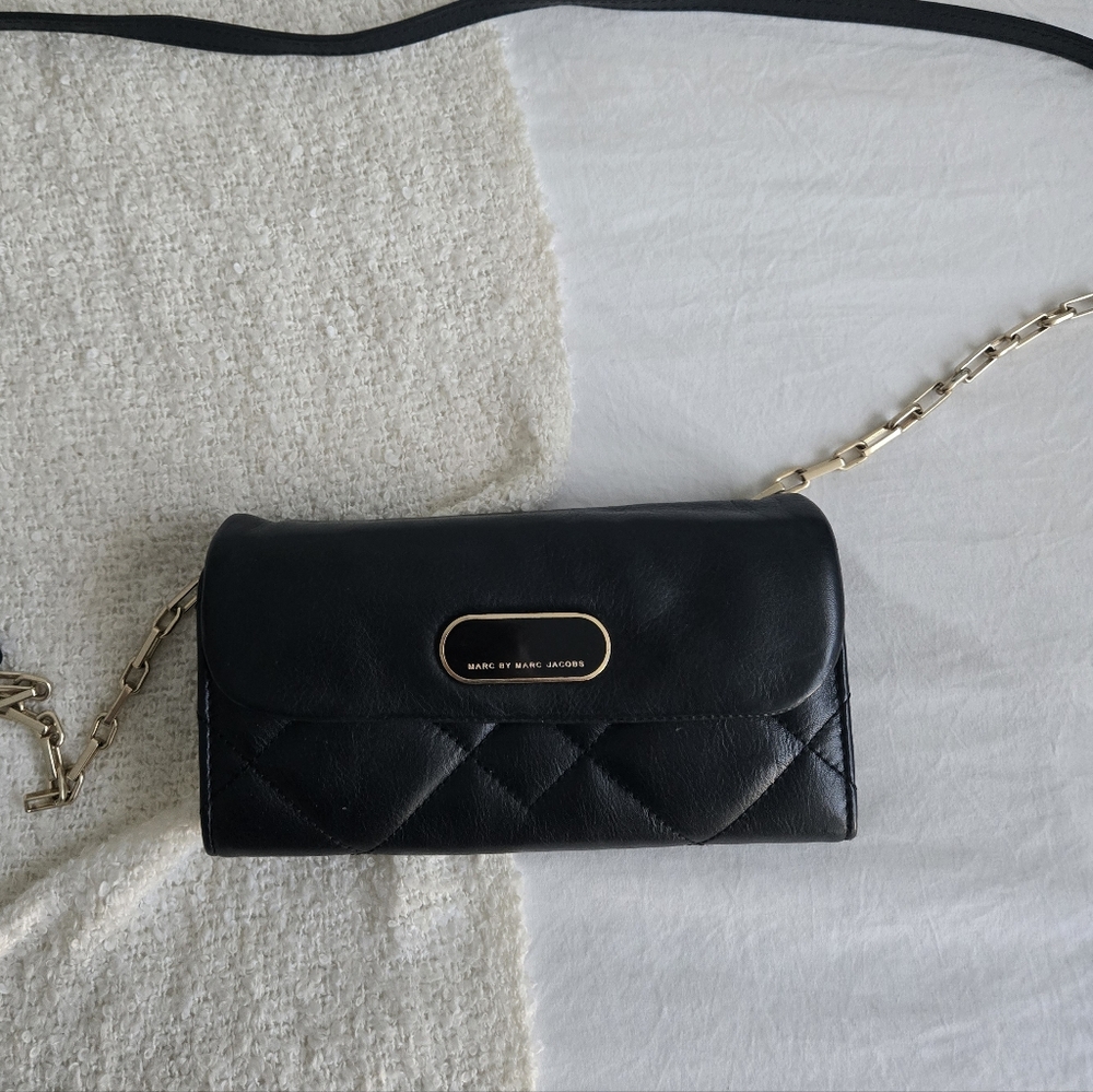 Marc By Marc Jacobs Black Leather Crossbody Bag